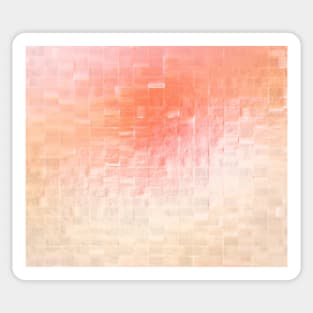 delicate pink pattern with cubes Sticker